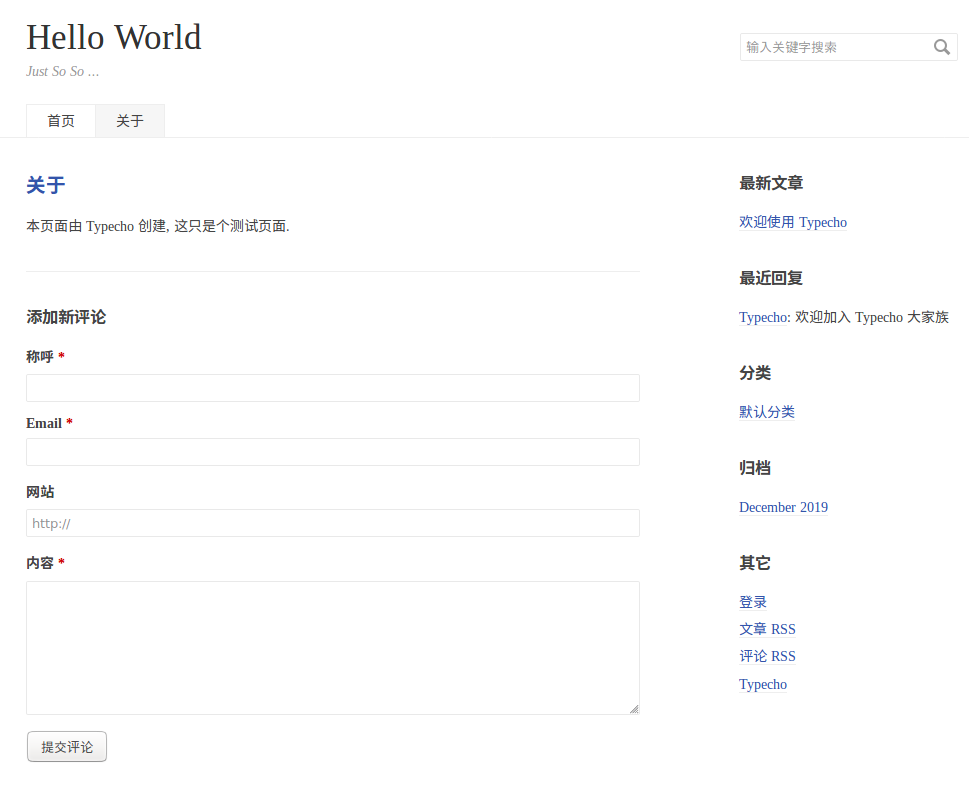 Typecho Blog